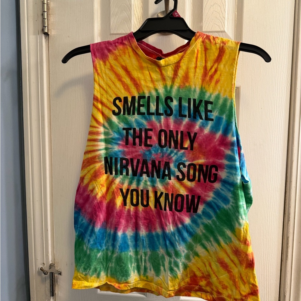 O-Mighty Red and Yellow Tie-Dye Tee